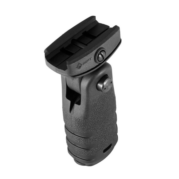 MFT - Chwyt przedni React Folding Grip - Picatinny - Czarny - RFG-BL